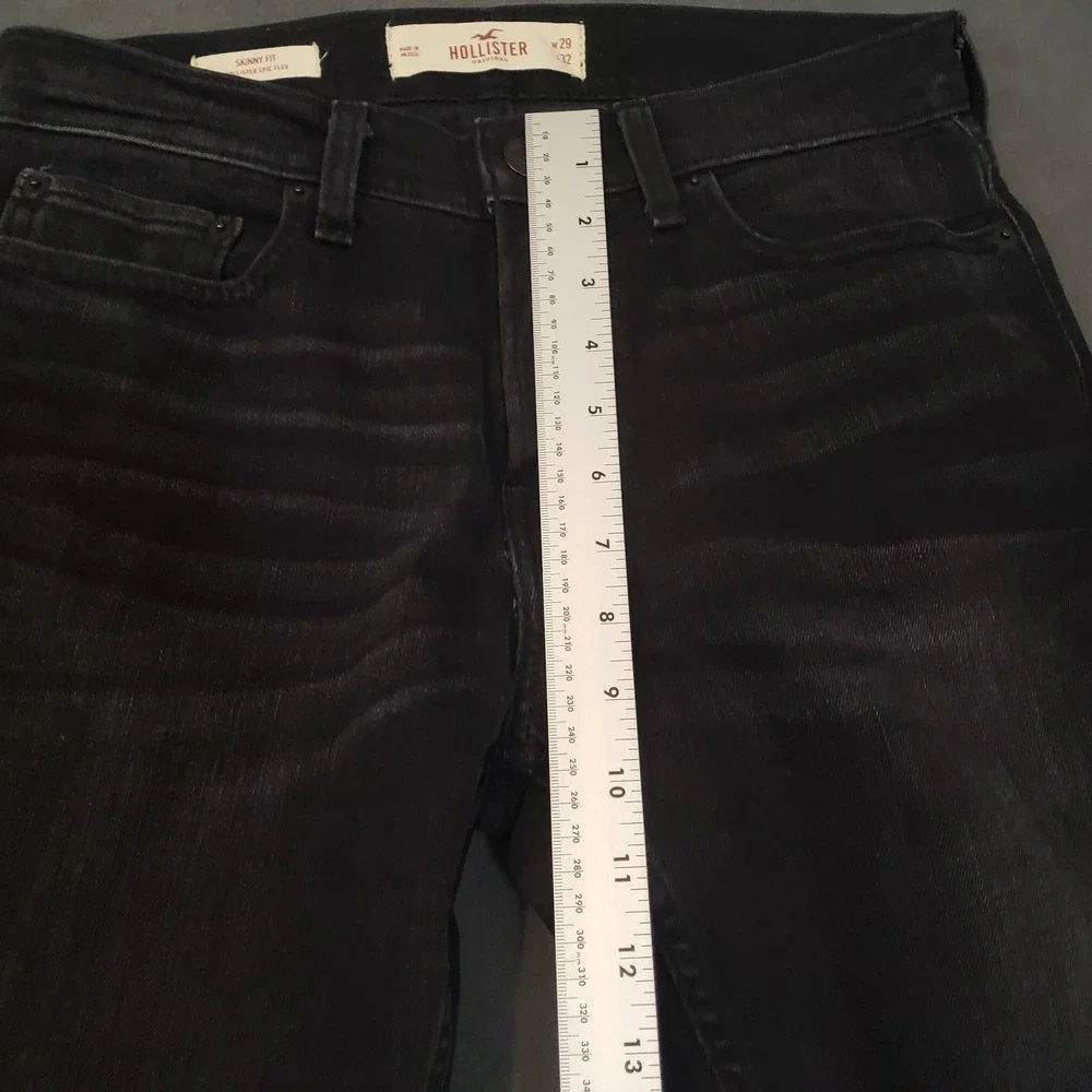 Hollister Jeans Mens Size 29x32‎ Epic Flex Skinny Fit Black